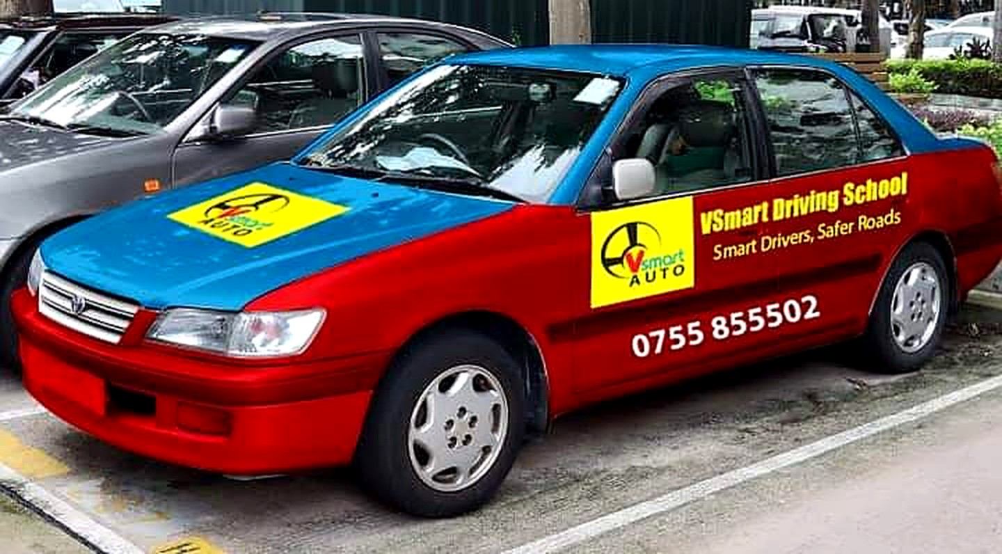 VSMART branded training vehicle